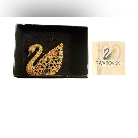 Swarovski Swarovski Centenary Swan Pin Brooch, 1995, Austrian - Picture 3 of 12